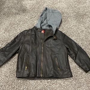 Baby boys faux leather jacket